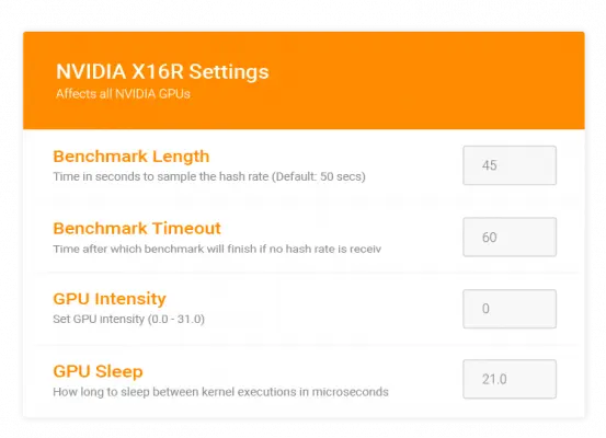CudoMiner plugins settings — installed algorithm plugins and overclocking profiles
